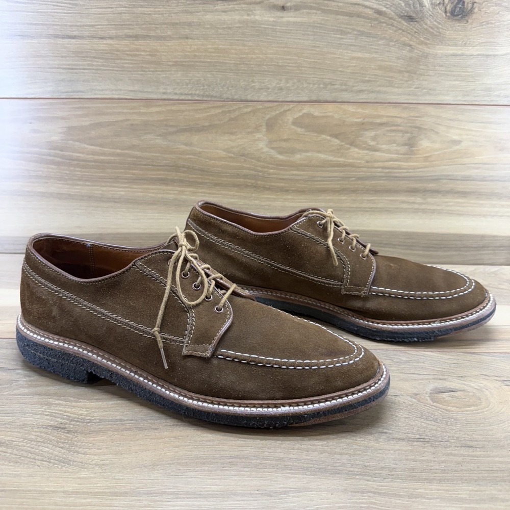 Alden Snuff Suede Ranger Moc Blucher Mens 12 B/D Crepe Soles 73039 Old Money